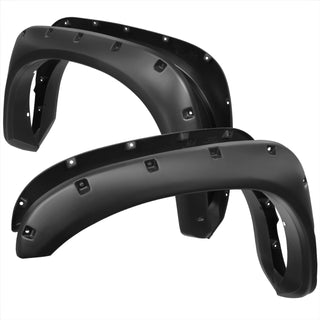 Spec D Riveted Style Fender Flares (Smooth Black, 4pc): Dodge Ram 2002 - 2009