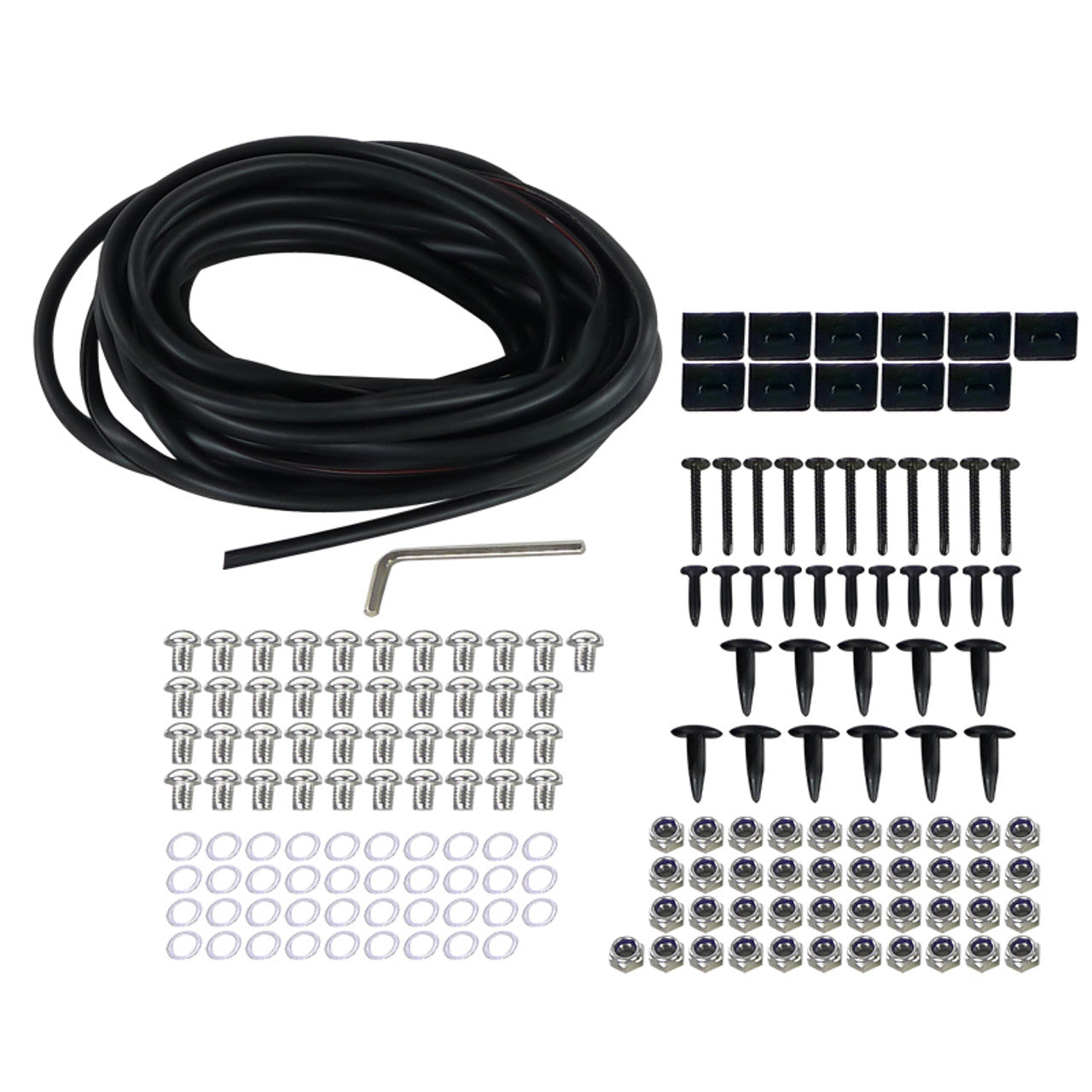 Spec D Riveted Style Fender Flares (Smooth Black, 4pc): Dodge Ram 2002 - 2009