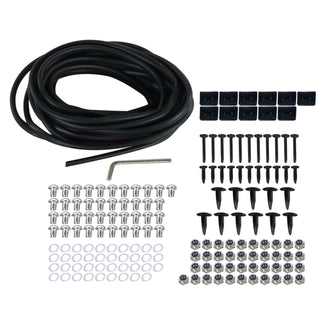 Spec D Riveted Style Fender Flares (Smooth Black, 4pc): Dodge Ram 2002 - 2009