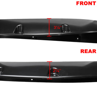 Spec D Riveted Style Fender Flares (Smooth Black, 4pc): Dodge Ram 1500 2009 - 2018