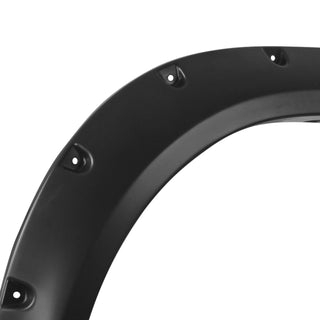 Spec D Riveted Style Fender Flares (Smooth Black, 4pc): Dodge Ram 1500 2009 - 2018