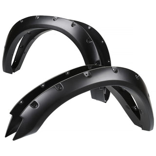 Spec D Riveted Style Fender Flares (Smooth Black, 4pc): Dodge Ram 2500 / 3500 2010 - 2018