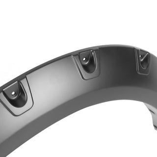 Spec D Riveted Style Fender Flares (Smooth Black, 4pc): Ram 2500 & 3500 2019 - 2024