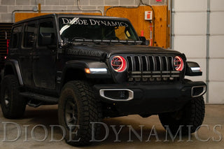 Diode Dynamics RGBW HD LED Halos: Jeep Wrangler / Gladiator (2018-2026)