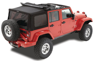 Bestop Replace A-Top Prem Blk Twill Tinted Windows (F&R): Jeep Wrangler JK 2010-2018 3.6L / 3.8L