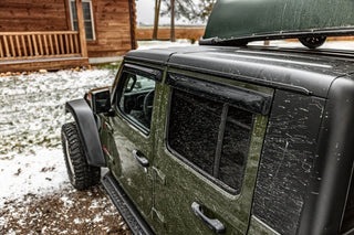 Husky Liners Ventvisor Low Profile (4pc) Smoke: Jeep Wrangler/Gladiator 2018-2026 2.0L/3.6L