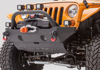 Body Armor 4x4 Front Bumper Mid Stubby: Jeep Wrangler JK 2007-2018