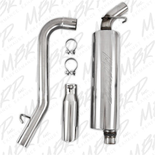 MBRP Cat Back Exhaust System (Single Side Exit): Jeep Wrangler TJ 1997 - 1999 (2.5L & 4.0L)