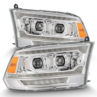 AlphaRex PRO Projector Headlights (Chrome): Dodge Ram 2009 - 2018 (1500, 2500 & 3500)