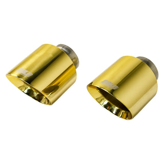 Remark x BOLD 5in Exhaust Tips (Pair) - Gold Chrome: Dodge Charger 5.7L Hemi, 6.2L Hellcat, 6.4L 392 2015 - 2023