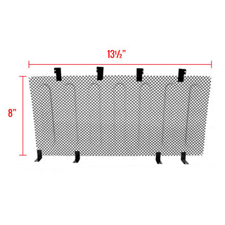 Spec D Black SS Mesh Grille Inserts: Jeep Wrangler JK 2007-2018