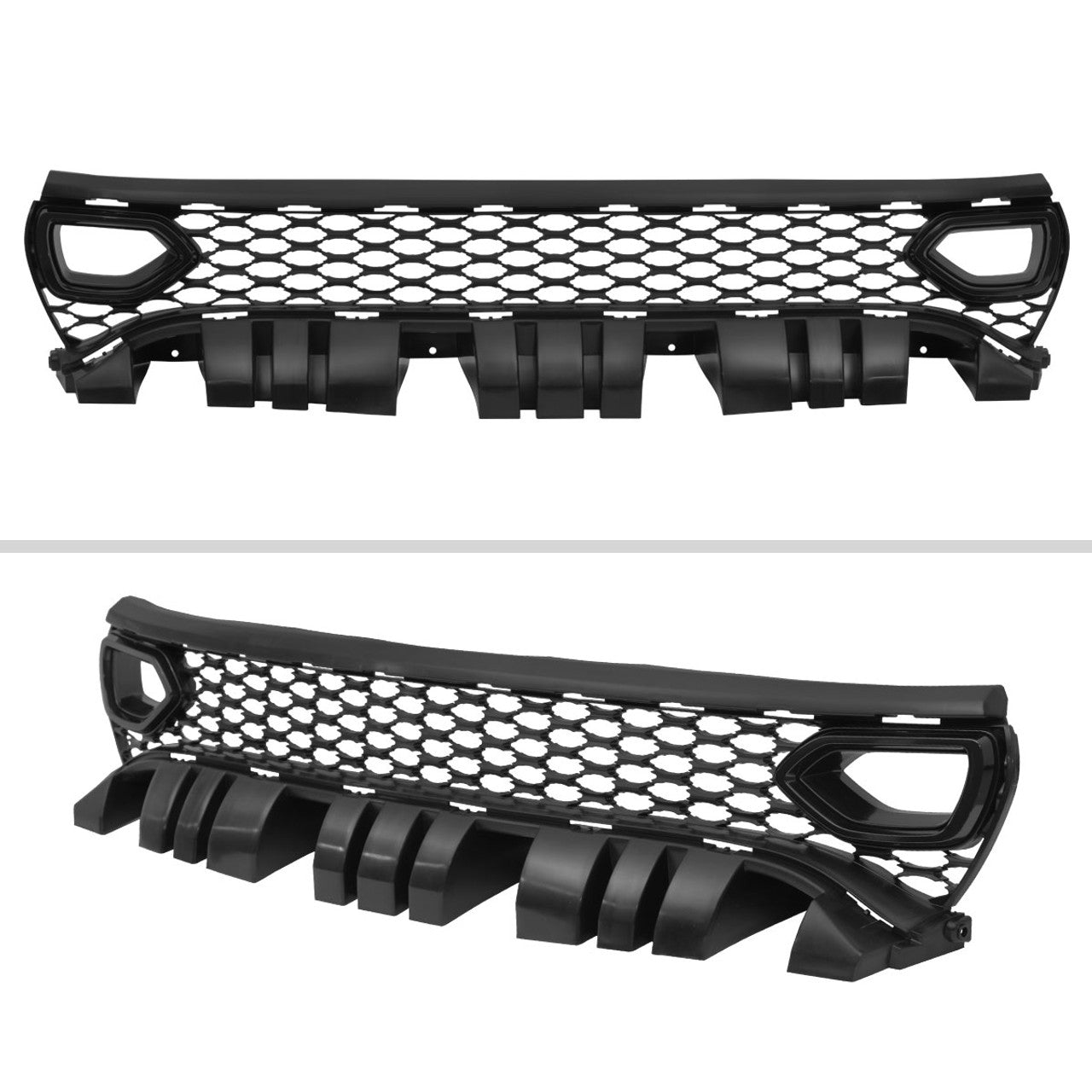 Spec D Dual Snorkel Grille (Black): Dodge Charger 2015 - 2023