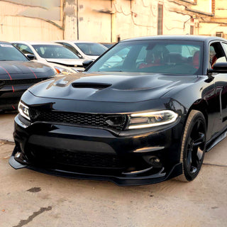 Spec D Dual Snorkel Grille (Black): Dodge Charger 2015 - 2023