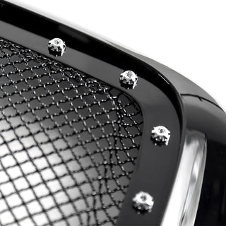 Spec D Stainless Steel Black Mesh Grille: Dodge Ram 2006 - 2008
