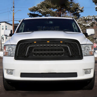 Spec D Rebel Grille w/ LED's (Matte Black): Dodge Ram 1500 2009 - 2012