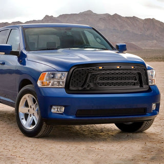 Spec D Rebel Grille w/ LED's (Matte Black): Dodge Ram 1500 2009 - 2012