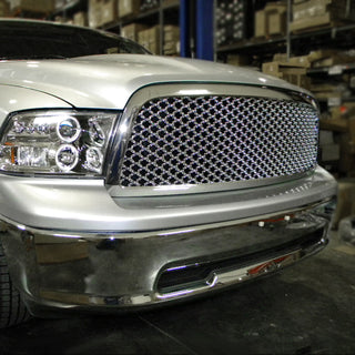 Spec D Mesh Grille (Chrome, Honeycomb): Dodge Ram 1500 2009 - 2012