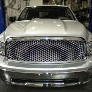 Spec D Mesh Grille (Chrome, Honeycomb): Dodge Ram 1500 2009 - 2012