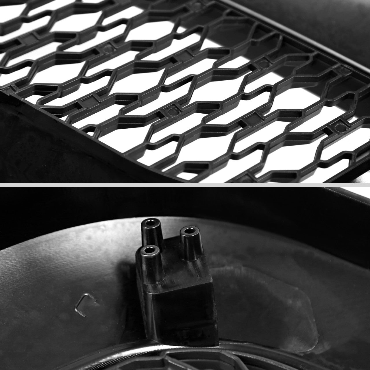 Spec D Rebel Grille w/ LED's (Matte Black): Dodge Ram 2500 / 3500 2010 - 2018