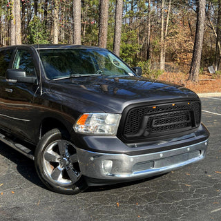 Spec D Rebel Grille w/ LED's (Matte Black): Ram 1500 2013 - 2018