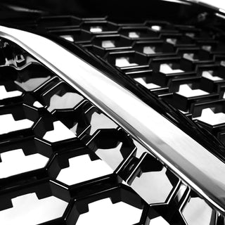 Spec D Rebel Style Grille (Chrome, Honeycomb): Ram 1500 2013 - 2018