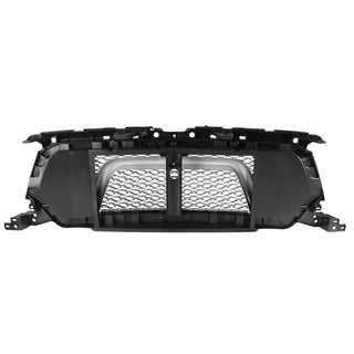 Spec D Glossy Black Mesh Grille Chrome Trim: Ram 1500 2019-2022 3.6L/5.7L
