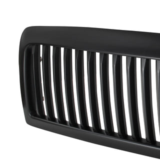 Spec D Matte Black Vertical Grille: Dodge Ram 1994 - 2002