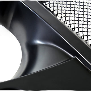 Spec D Matte Black Mesh Grille: Jeep Wrangler JK 2007 - 2018