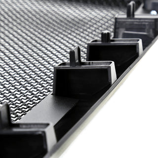 Spec D Matte Black Mesh Grille: Jeep Wrangler JK 2007 - 2018