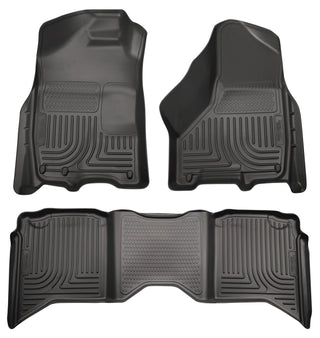 Husky Liners WeatherBeater Combo Front and 2nd Seat Floor Liners: Dodge Ram 1500 (09-10) / Ram 2500 (10) / Ram 3500 (10)