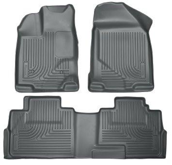 Husky Liners WeatherBeater Combo Front & 2nd Row Floor Liners: Hyundai Tucson 2014 Black