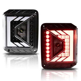Winjet LED Tail Lights: Jeep Wrangler JK 2007-2018