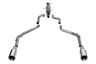 CORSA Xtreme Catback Exhaust 3.0in w/ Flat Cut 5.0in Dual Rear Exit Tips: Ram 1500 2019-2026 5.7L HEMI