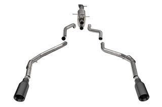 CORSA Xtreme Catback Exhaust 3.0in Dual Rear Exit Gunmetal Tips: Ram 1500 2019-2026 5.7L HEMI