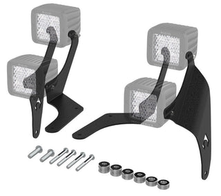 Artec Industries A-Pillar Dual LED Cube Light Mount: Jeep Wrangler JL 392 / JT Mojave (20-25)