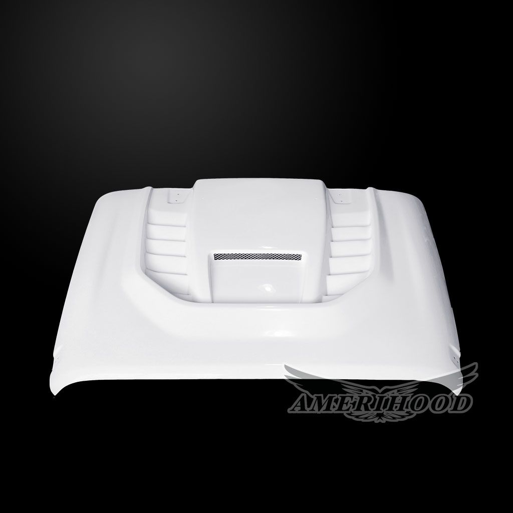 Amerihood STM Functional Ram Air Hood: Jeep Wrangler JK 2007 - 2018