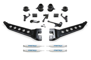 Fabtech 5in Radius Arm System: Ram 2500 14 6.7L Diesel/6.4L/5.7L w/ Coil Spacers and Performance Shocks