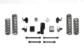 Fabtech 3in Sport System w/ Shock Ext: Jeep Wrangler 18-23 6.4L/3.6L/3.0L EcoDiesel/2.0L