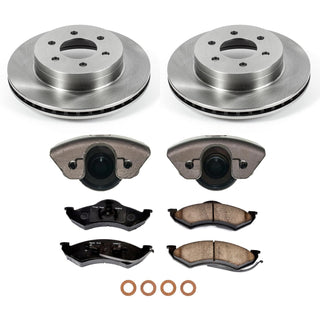 PowerStop Autospecialty Kit with Calipers (FRONT): Dodge Dakota (99) / Durango (98-99)