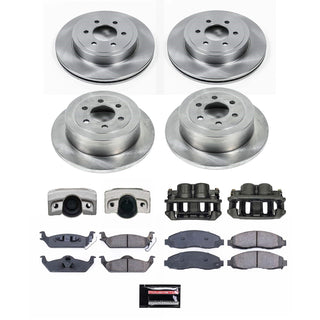 PowerStop Autospecialty Kit with Calipers (FRONT AND REAR): Dodge Dakota 2003 - 2004