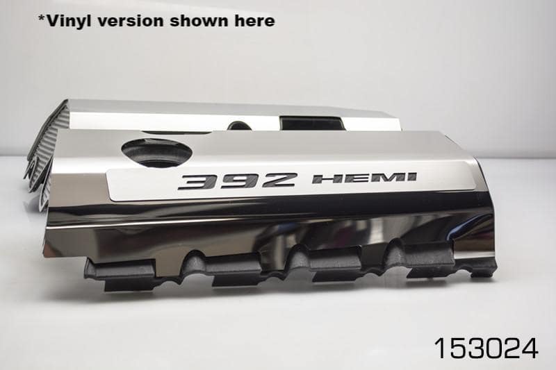 American Car Craft "392" Polished Fuel Rail Covers (ILLUMINATED): 300 / Challenger / Charger 6.4L 392 2011 - 2024
