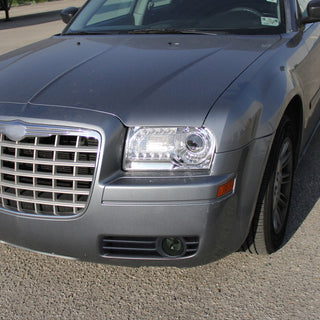 Spec D Chrome Housing Smoked Lens Fog Light: Chrysler 300 2005-2010 / Dodge Magnum / Jeep Wrangler 2007-2011