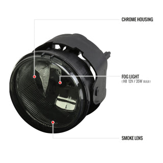 Spec D OEM Fog Lights (Smoke): Dodge Charger 2006 - 2010