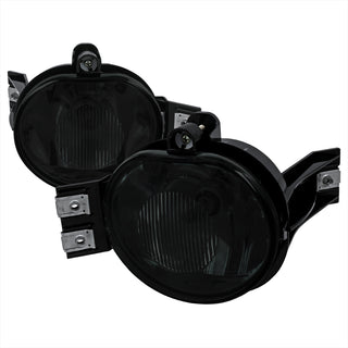 Spec D Fog Lights Chrome Housing Smoked Lens: Fits Dodge Ram 1500/2500/3500 2002-2009 / Durango 2004-2006 w/ Mounting Brackets