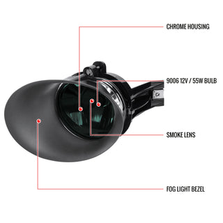 Spec D OEM Style Fog Lights (Smoke): Dodge Ram 2002 - 2009