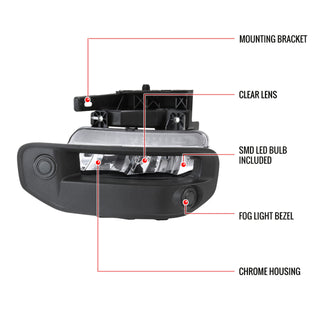 Spec D LED Fog Lights (Clear): Ram 1500 2019 - 2024