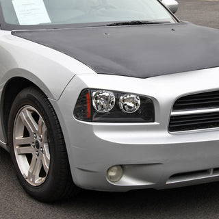 Spec D Euro Headlights Black: Dodge Charger 2006 - 2010