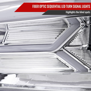 Spec D Sequential LED Projector Headlights (Chrome): Dodge Charger 2015 - 2023