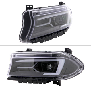 Spec D Sequential LED Projector Headlights (Black): Dodge Charger 2015 - 2023