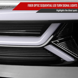 Spec D Sequential LED Projector Headlights (Black): Dodge Charger 2015 - 2023